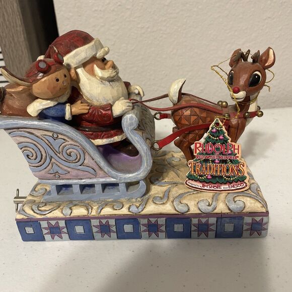 Jim Shore Traditions Rudolph the Red Nosed Reindeer Musical